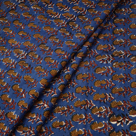 Blue - Bagru Block Print Cotton Fabric