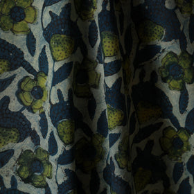 Blue - natural dyed bagru dabu fabric 10 - handcrafted