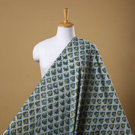 Blue Natural Dyed Bagru Ajrakh Dabu Print Fabric