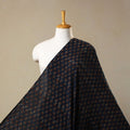 Blue - natural dyed cotton fabric 17 - handcrafted
