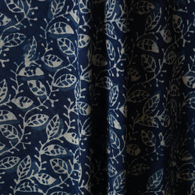 Blue - natural dyed cotton indigo bagru fabric 05