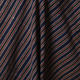 Blue - natural dyed cotton fabric 19 - handcrafted