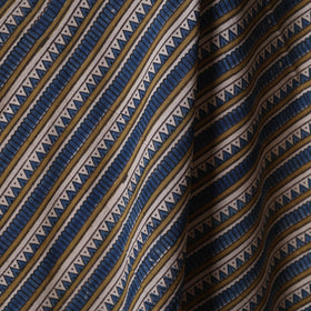 Blue - natural dyed cotton fabric 76 - handcrafted