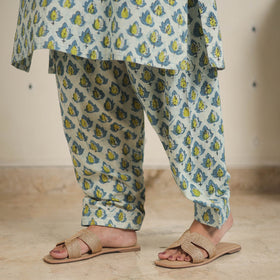 Blue - natural dyed cotton bagru dabu co-ord set 08