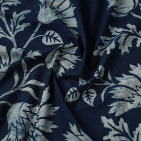 Blue Natural Dyed Cotton Bindaas Block Print Fabric