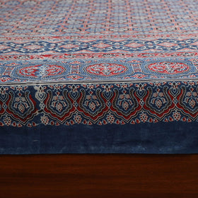 Blue - natural dyed cotton double bed sheet set 05