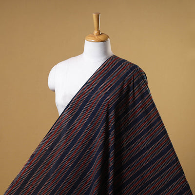 Blue - natural dyed cotton fabric 24 - handcrafted