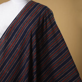 Blue - natural dyed cotton fabric 24 - handcrafted