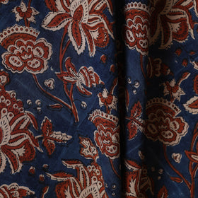 Blue - natural dyed cotton fabric 53 - handcrafted