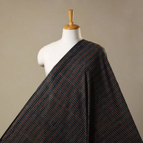 Blue Natural Dyed Block Print Cotton Ajrakh Fabric