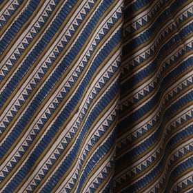 Blue - natural dyed cotton fabric 76 - handcrafted