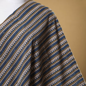 Blue - natural dyed cotton fabric 76 - handcrafted