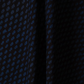 Blue - natural dyed cotton hand bagh fabric 07 - handcrafted