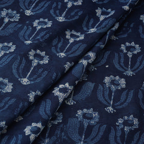 Natural dyed cotton hand block dabu bagru print fabric 07
