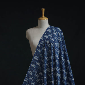 Natural dyed cotton hand block dabu bagru print fabric 08