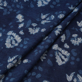 Natural dyed cotton hand block dabu bagru print fabric 09