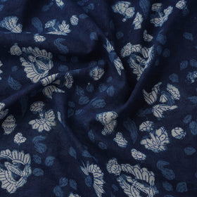 Natural dyed cotton hand block dabu bagru print fabric 09