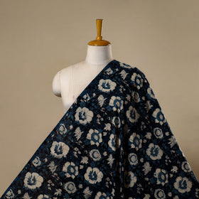 Natural dyed cotton hand jahota fabric 15 - handcrafted