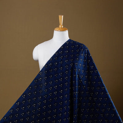 Natural dyed cotton hand pipad fabric 03 - handcrafted