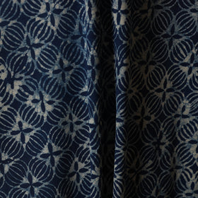Blue - natural dyed cotton indigo bagru fabric 07