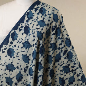 Blue - natural dyed cotton indigo bagru fabric 08