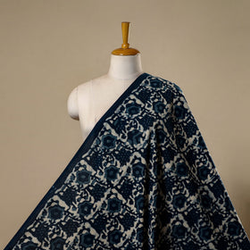 Natural dyed cotton indigo hand bagru dabu fabric 27