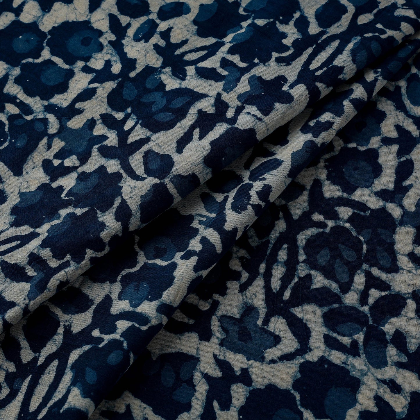 Natural dyed cotton indigo hand bagru dabu fabric 28