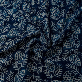Natural dyed cotton indigo hand bagru dabu fabric 31