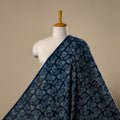 Natural dyed cotton indigo hand bagru dabu fabric 31