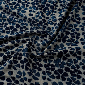 Natural dyed cotton indigo hand bagru dabu fabric 33