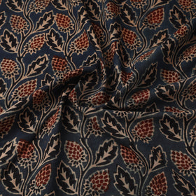 Natural dyed cotton kutch hand block ajrakh print fabric 01