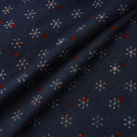 Natural dyed cotton kutch hand block ajrakh print fabric 14