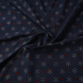 Natural dyed cotton kutch hand block ajrakh print fabric 14