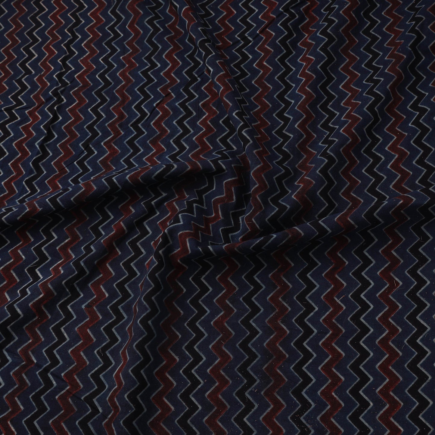 Natural dyed cotton kutch hand block ajrakh print fabric 23