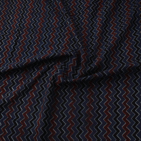 Natural dyed cotton kutch hand block ajrakh print fabric 23