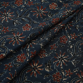 Natural dyed cotton kutch hand block ajrakh print fabric 42