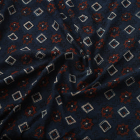 Natural dyed cotton kutch hand block ajrakh print fabric 53