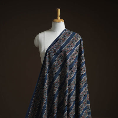 Natural dyed cotton kutch hand block ajrakh print fabric 54