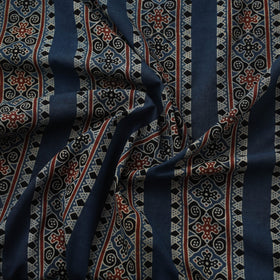 Natural dyed cotton kutch hand block ajrakh print fabric 54