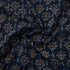 Natural dyed cotton kutch hand block ajrakh print fabric 66