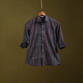 Blue - natural dyed cotton men full sleeve shirt 14