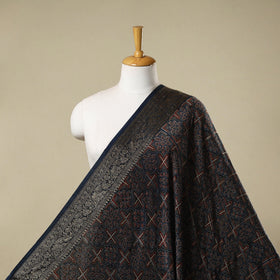 Natural dyed dola silk hand fabric 37 - handcrafted