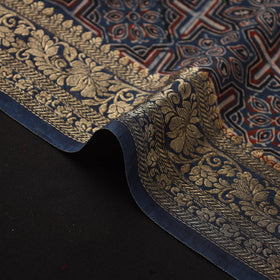 Natural dyed dola silk hand fabric 37 - handcrafted