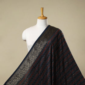 Natural dyed dola silk hand fabric 38 - handcrafted