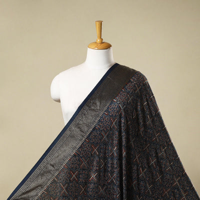 Natural dyed dola silk hand fabric 41 - handcrafted