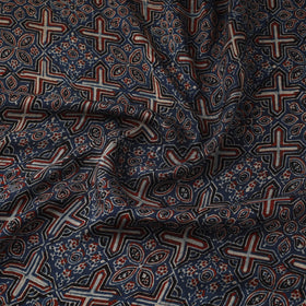 Natural dyed dola silk hand fabric 41 - handcrafted