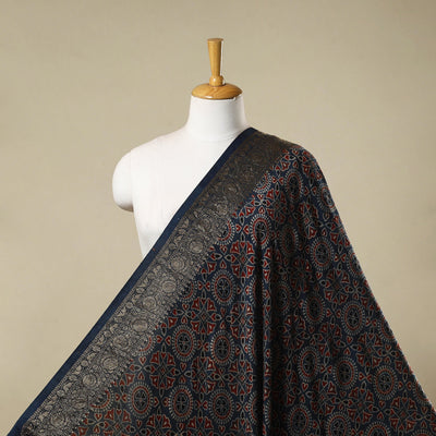 Natural dyed dola silk hand fabric 42 - handcrafted