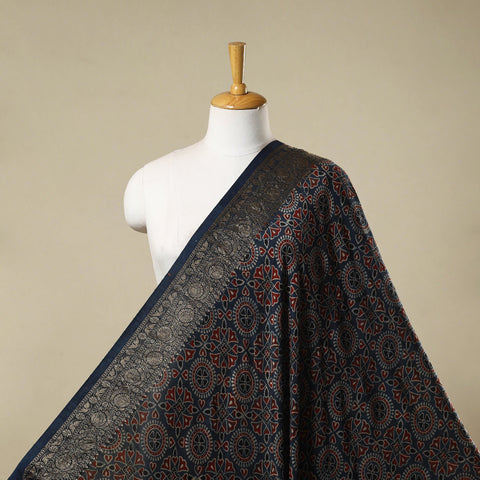 Natural dyed dola silk hand fabric 42 - handcrafted