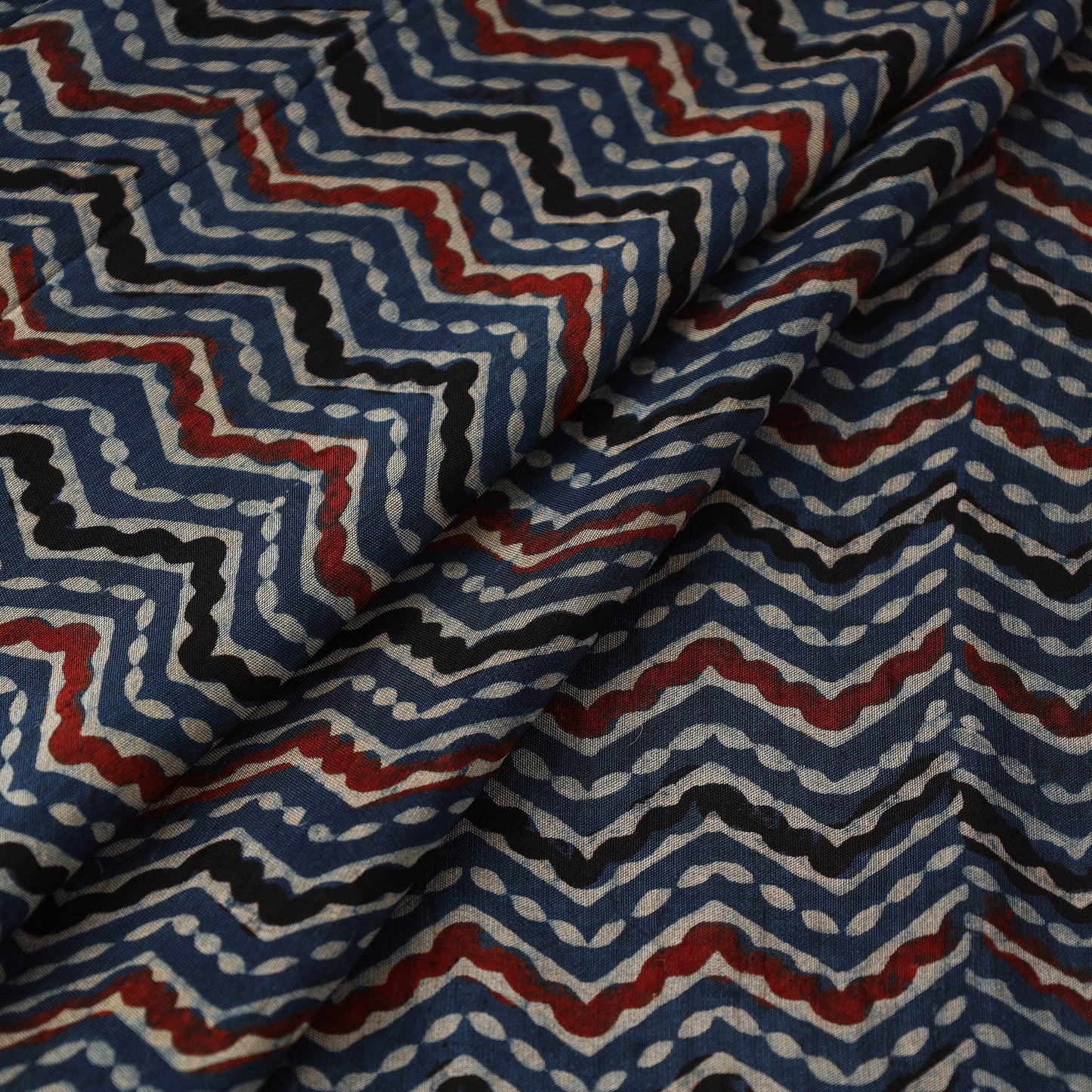 Natural dyed dola silk hand fabric 68 - handcrafted
