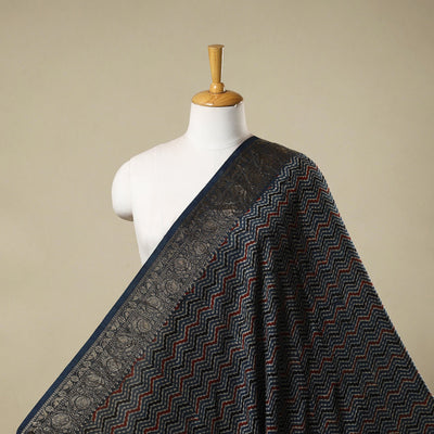 Natural dyed dola silk hand fabric 68 - handcrafted